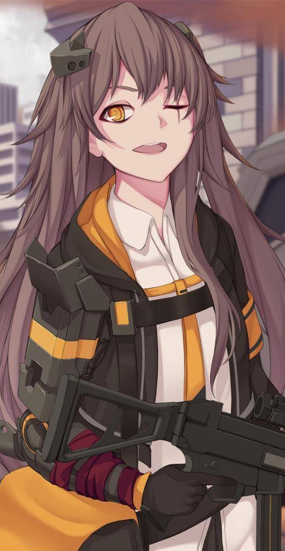 《少女前线》ump45,动漫全面屏壁纸