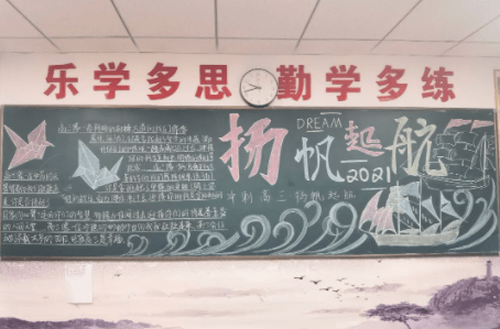 杭州新理想高中:"九月扬帆,决胜高三"——高三年级第一期主题板报