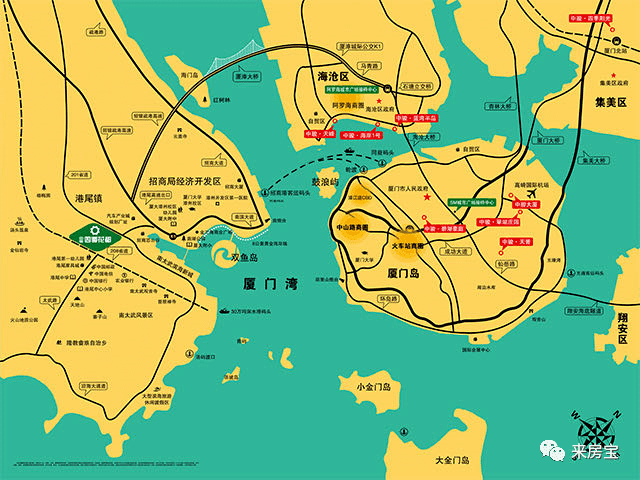 水路轮渡航线由漳州港出发,20分钟即达厦门旅游客运码头 ; 【50强