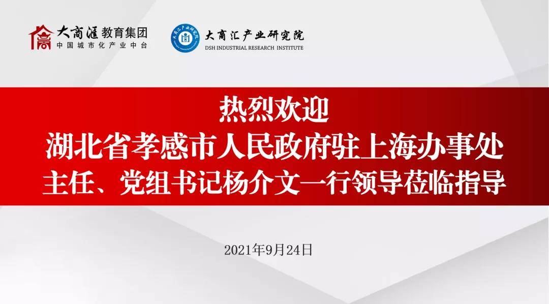 王悦愔对接湖北省孝感市人民政府驻上海办事处主任,党组书记杨介文