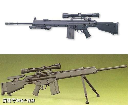 相比较于产量非常低,鲜有军警单位使用的wa2000型狙击步枪,hk公司在