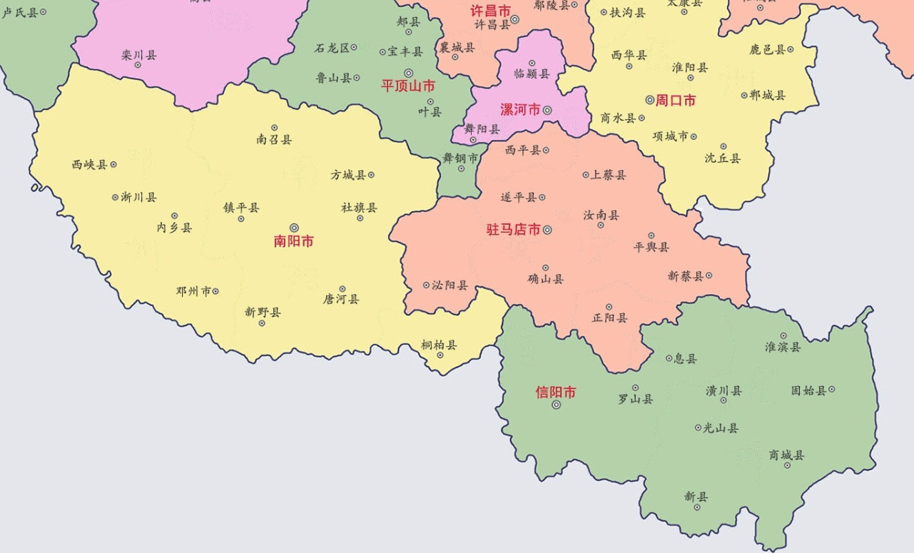 河南省的区划调整1965年南阳的泌阳县为何划入驻马店