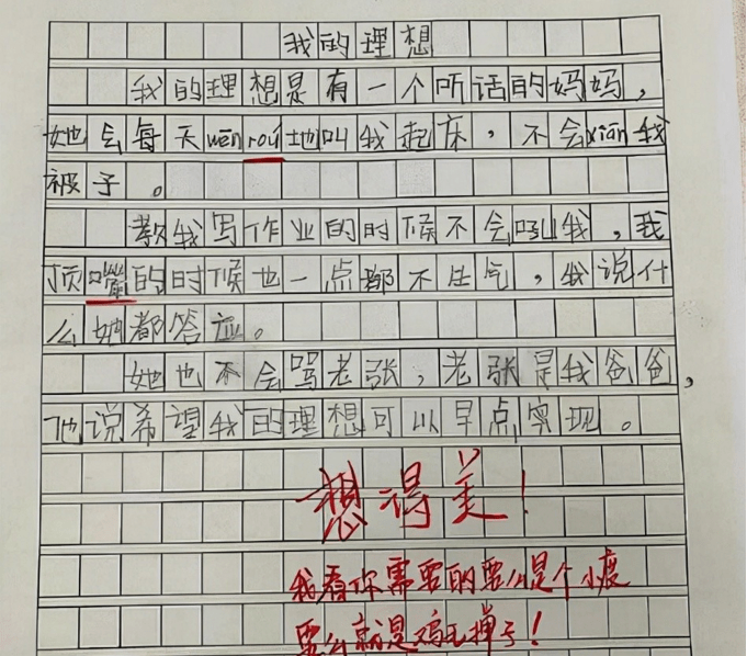 今日话题:你还看过哪些小学生写的搞笑作文?