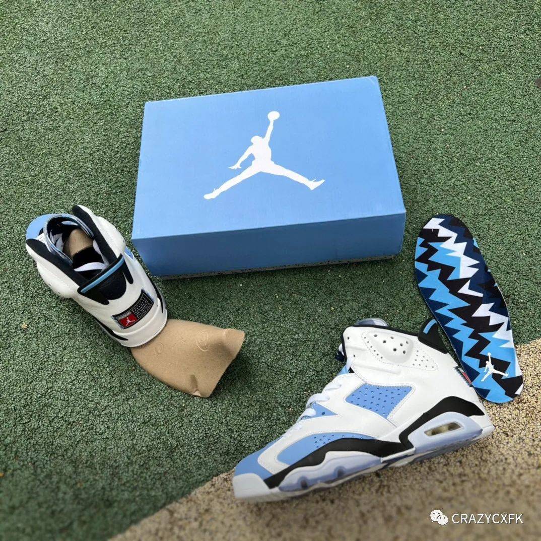 乔丹aj大学蓝airjordan6universityblue北卡蓝运动鞋ct8529410