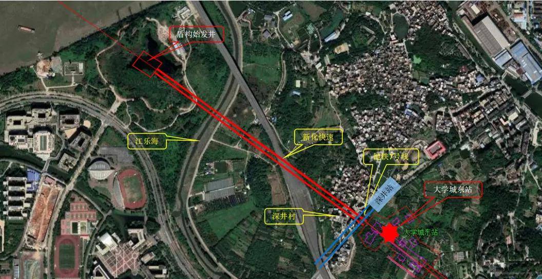 狮子洋隧道是佛莞城际铁路全线控制性工程,地跨穗莞两地,全长6476m