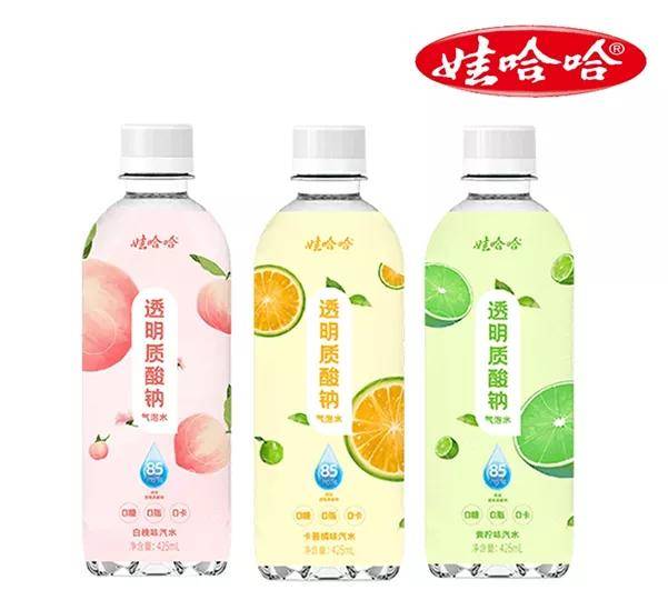 娃哈哈透明质酸钠气泡水图片来源:娃哈哈天猫旗舰店