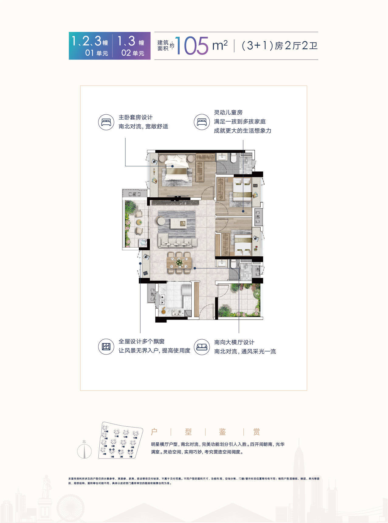 根据官方资料显示,中山融创深悦府目前主推建面约75-119m的【新深代