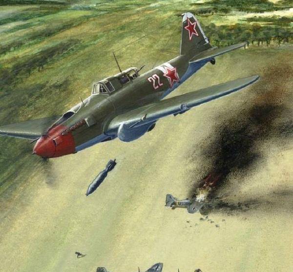 原创二战苏军伊尔-2攻击机:东线战场的"黑色死神",甲坚炮硬的神兵