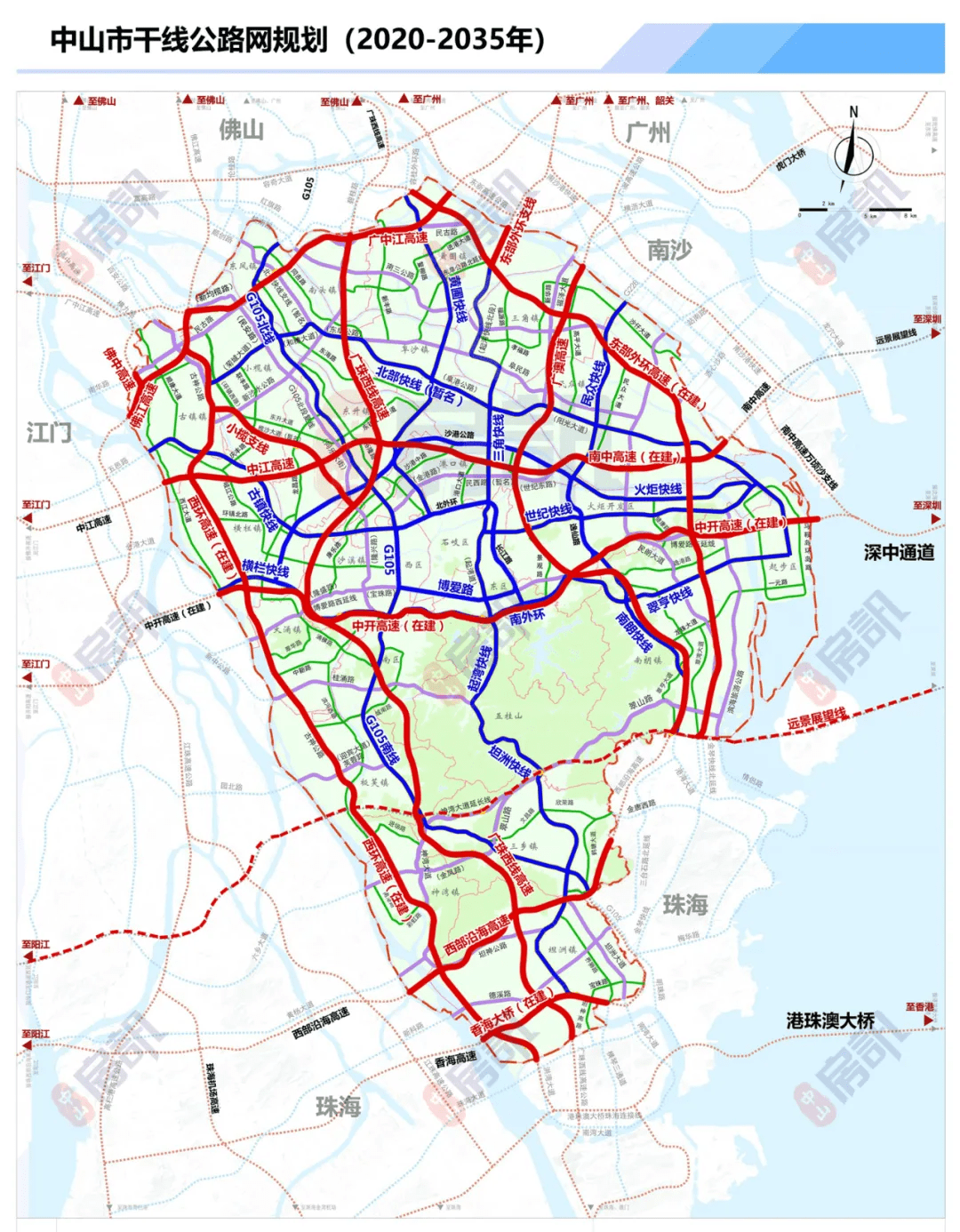 中山高速,快线大盘点!你每天会经过哪些路线?