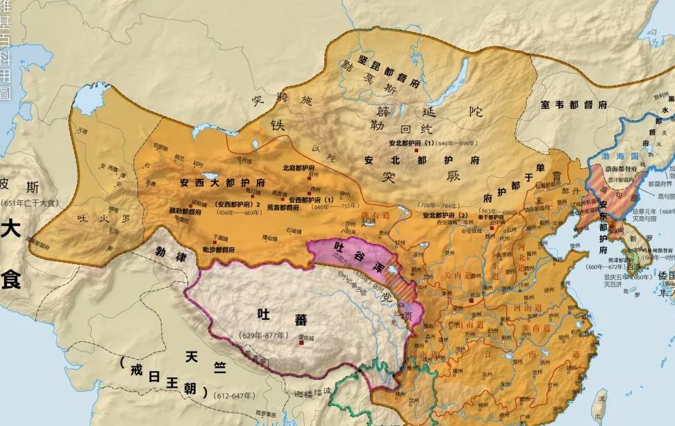 西汉疆域图从汉代开始,西域(即今天的新疆地区)就已经属于中原王朝的
