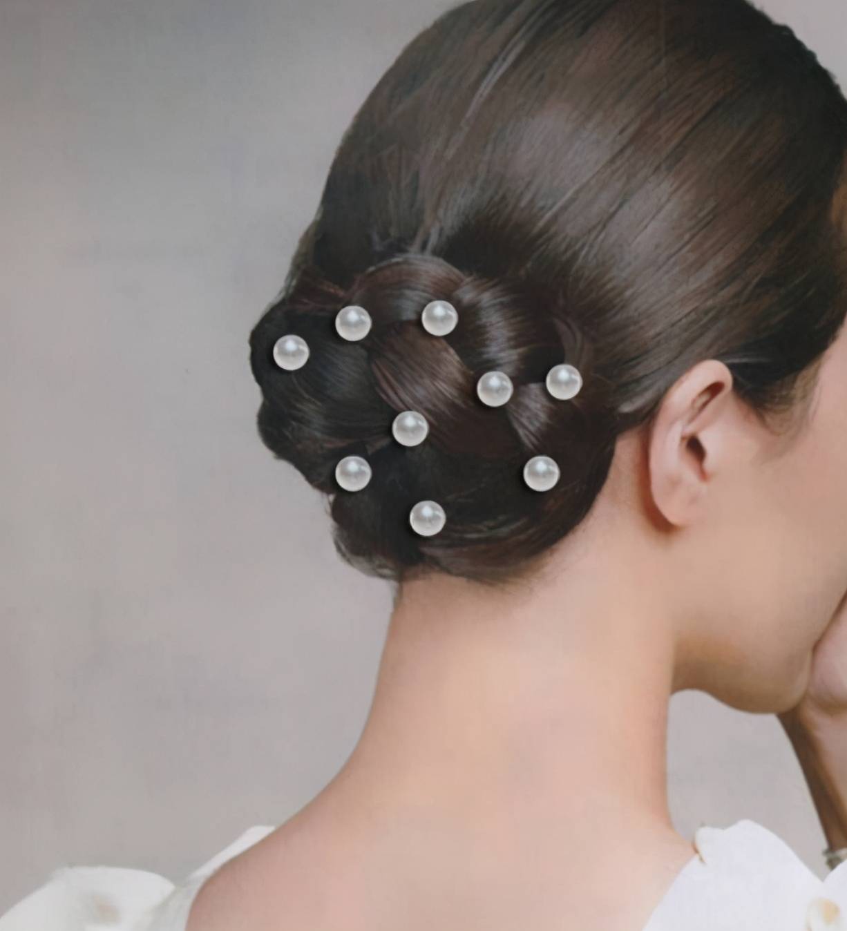 韩式新娘发型的特点,简约端庄优雅是关键_头发