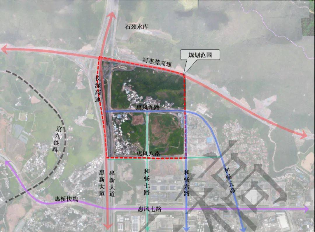 仲恺76.75公顷地块规划调整!规建1处中小学和1处小学