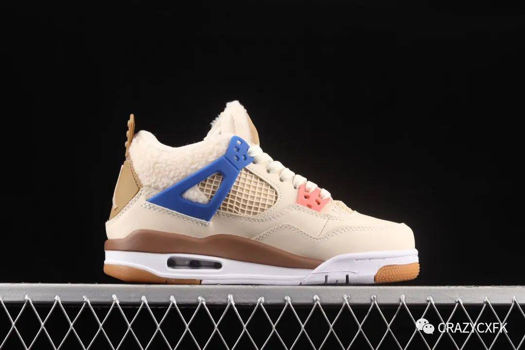 air jordan 4 where the wild things are 乔丹四代羊绒粉篮球鞋.