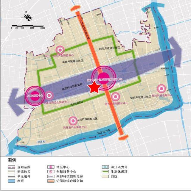 《上海市城市总体规划(2017-2035年)》核心功能支撑区域的地位强化其