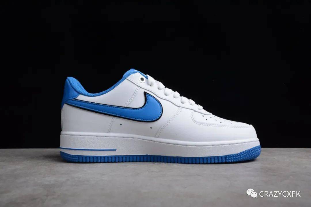 耐克nikeairforce1af1空军一号白蓝刺绣低帮休闲运动鞋