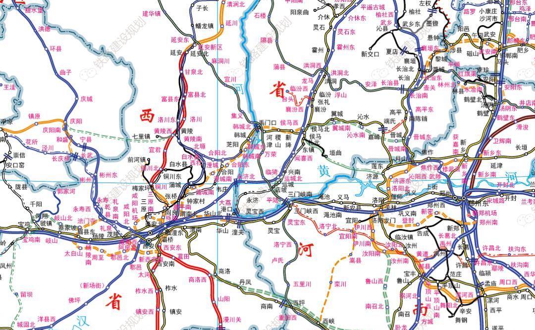 地图更新国家铁路网建设及规划示意图2021年12月18日版本