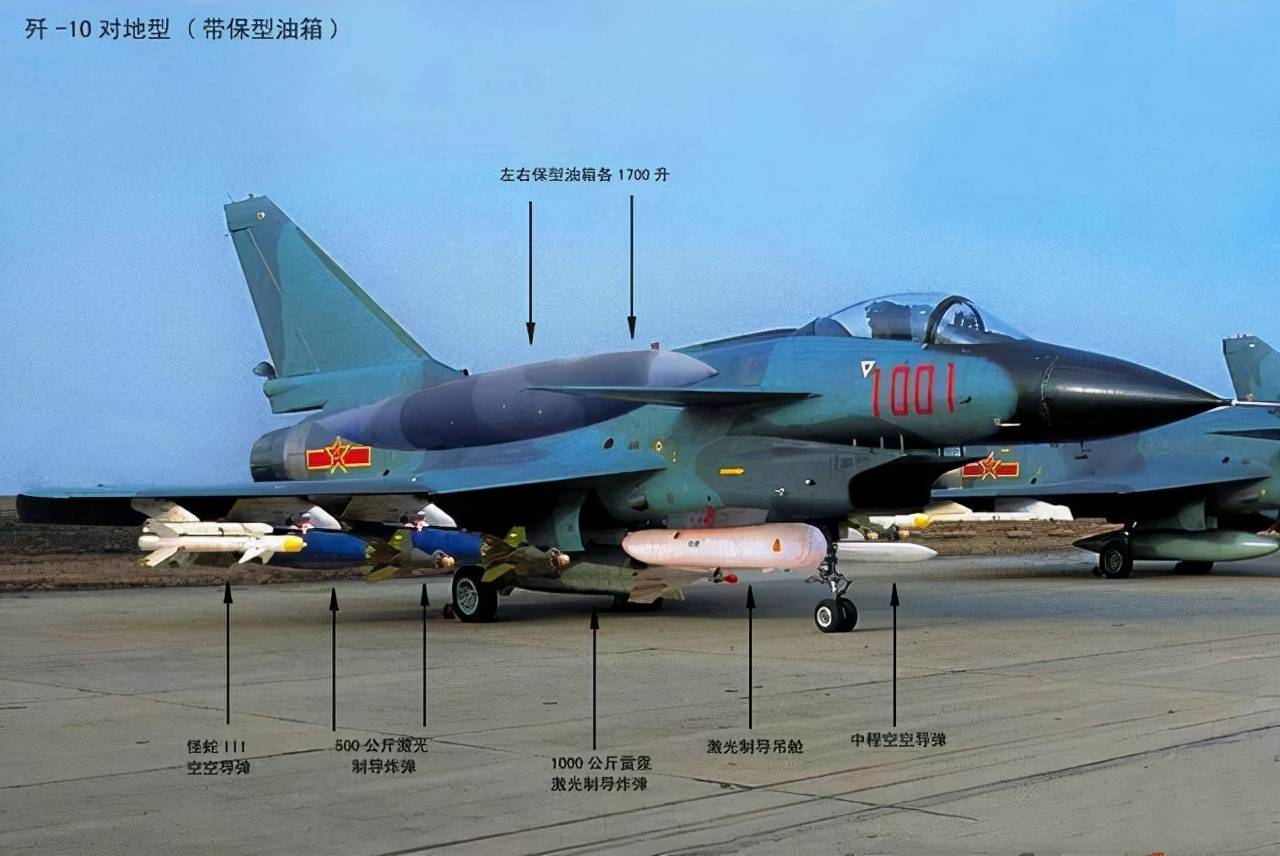 原创超大副油箱增加内油和空中加油盘点为增加歼10航程所做的尝试