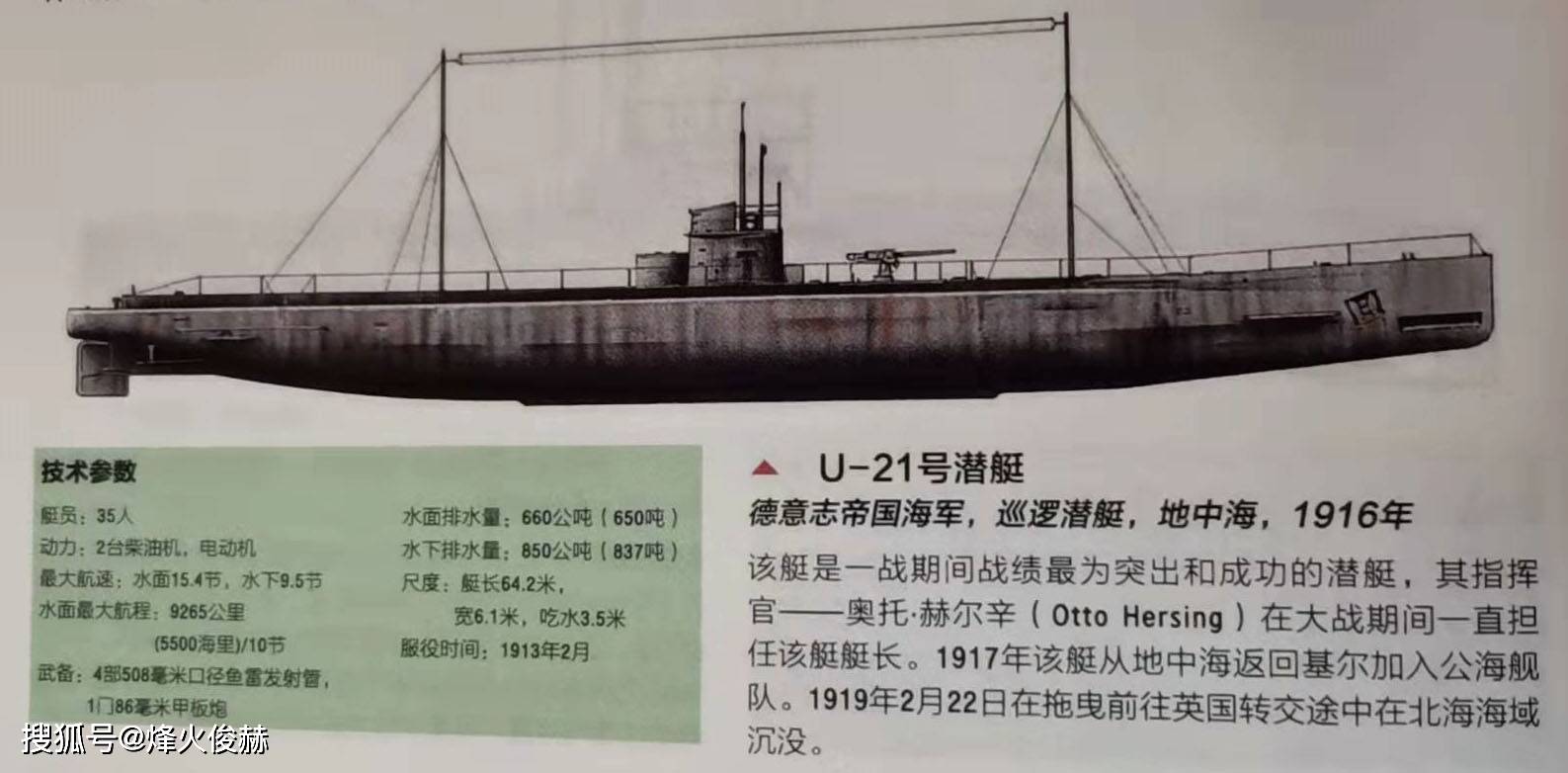 原创一战中的德国潜艇损失178艘单挑战列舰闪击同行潜艇