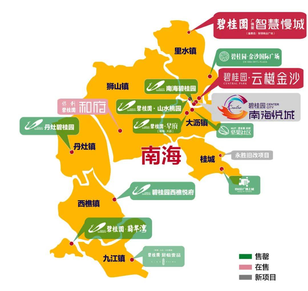 碧桂园深耕佛山30载,战略眼光高远,重金布局广佛芯,多个优质项目货值