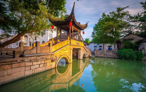 苏州绝美古镇走红,素有"秀绝冠江南"之誉,距市区半小时车程_木渎_风光
