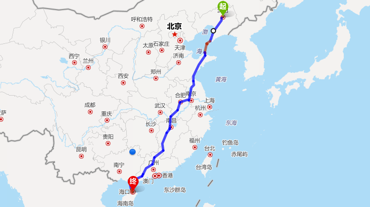 沈阳到海南自驾游路线怎么走