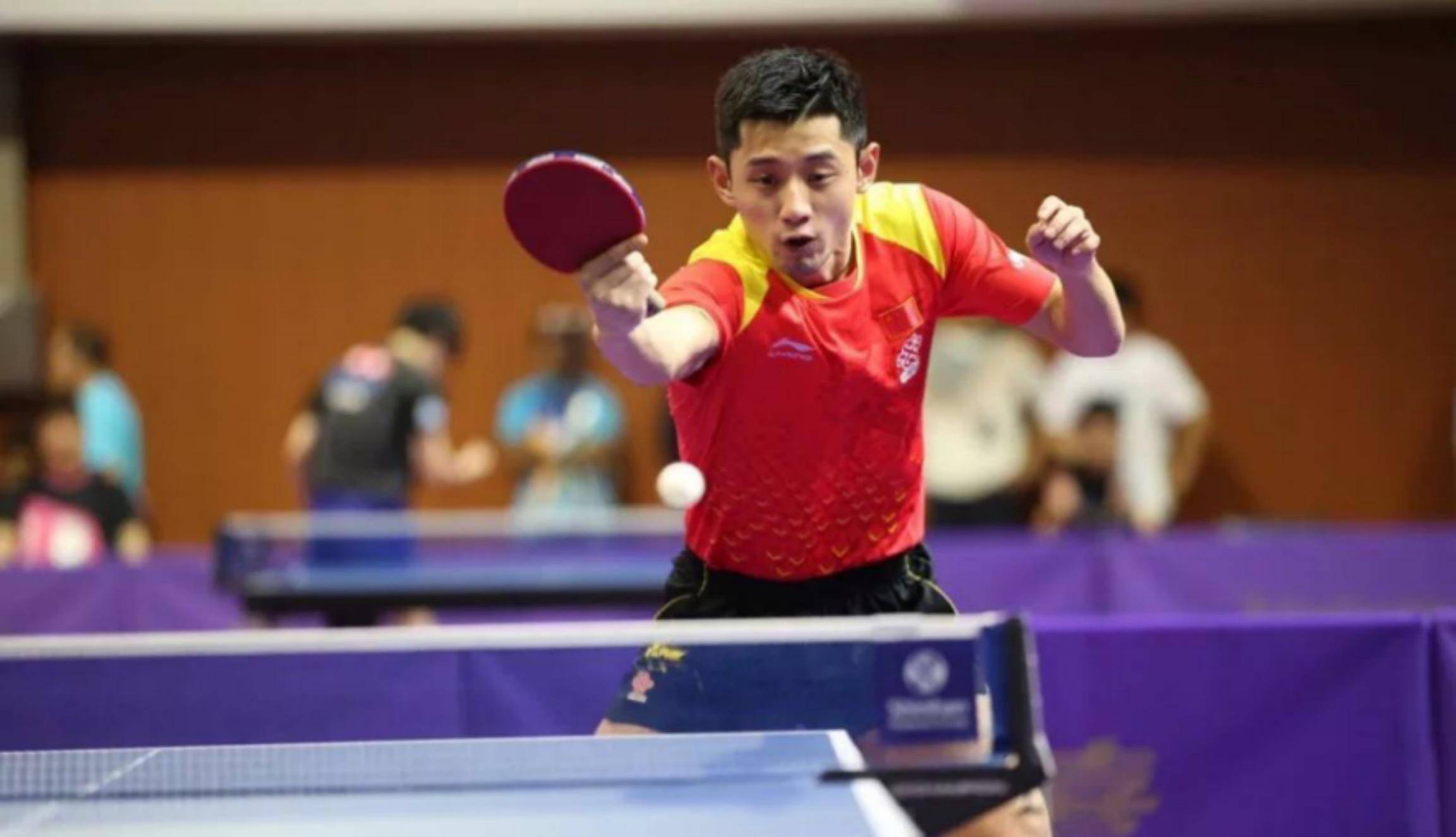 张继科是中国乒乓球奥运冠军,世界冠军,是世界乒坛历史上第七位大满贯