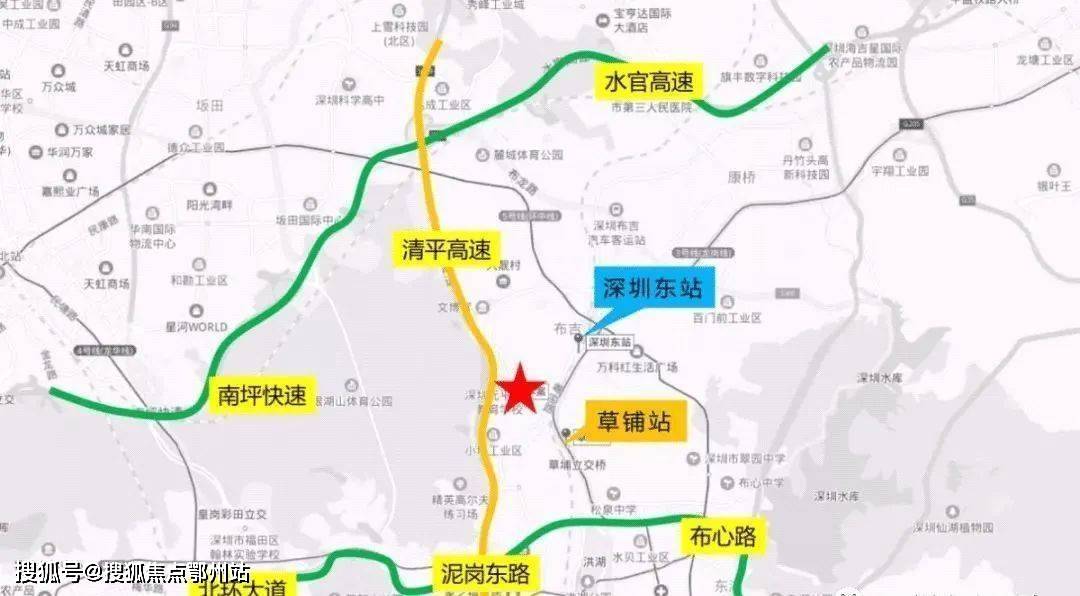 项目周边清平高速,南坪快速,水官高速,北环大道等城市主干道环绕,自建