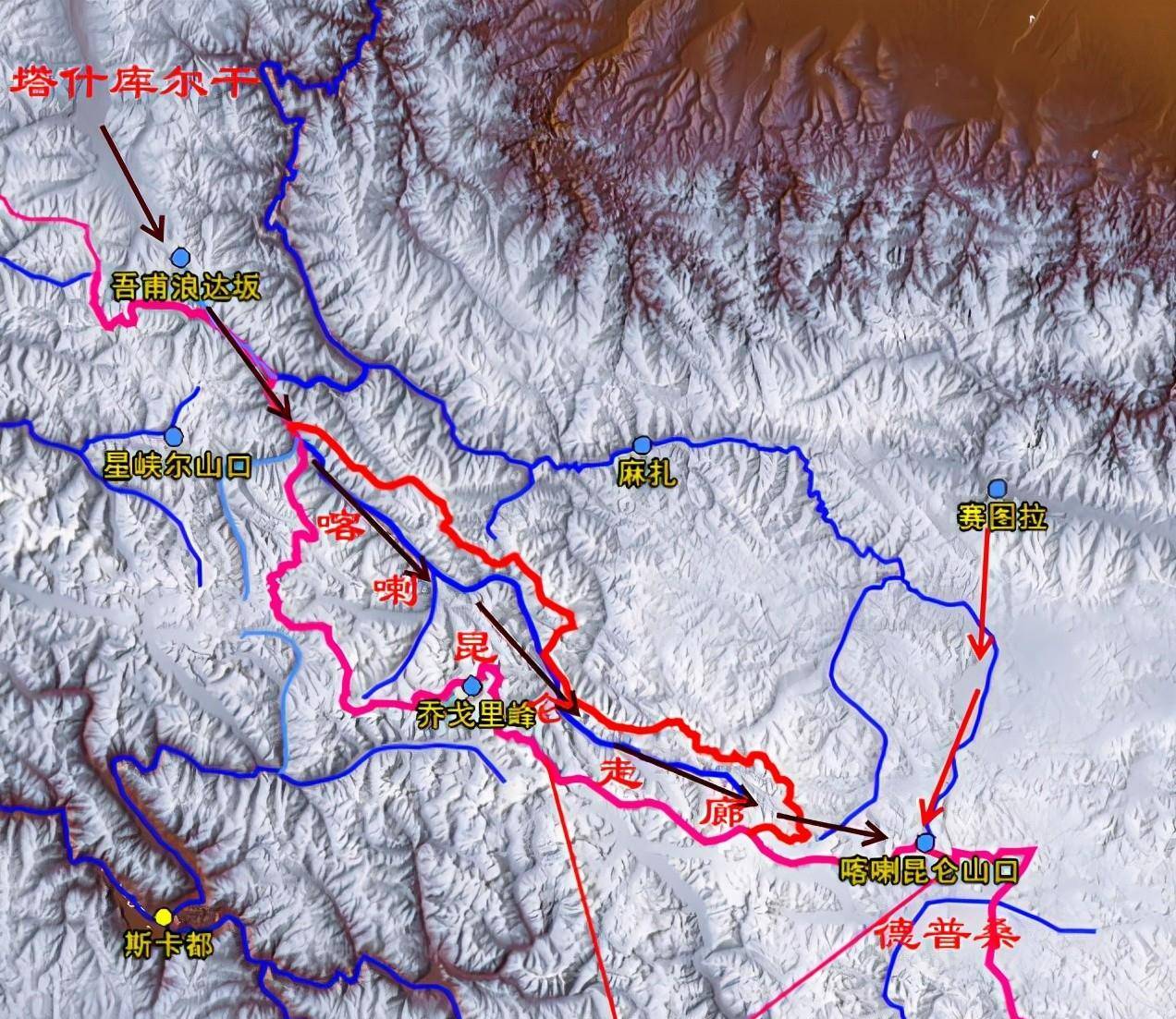 德普桑平原控制的两道虽然克里青河谷多为冰川冻土,但以我国现有技术