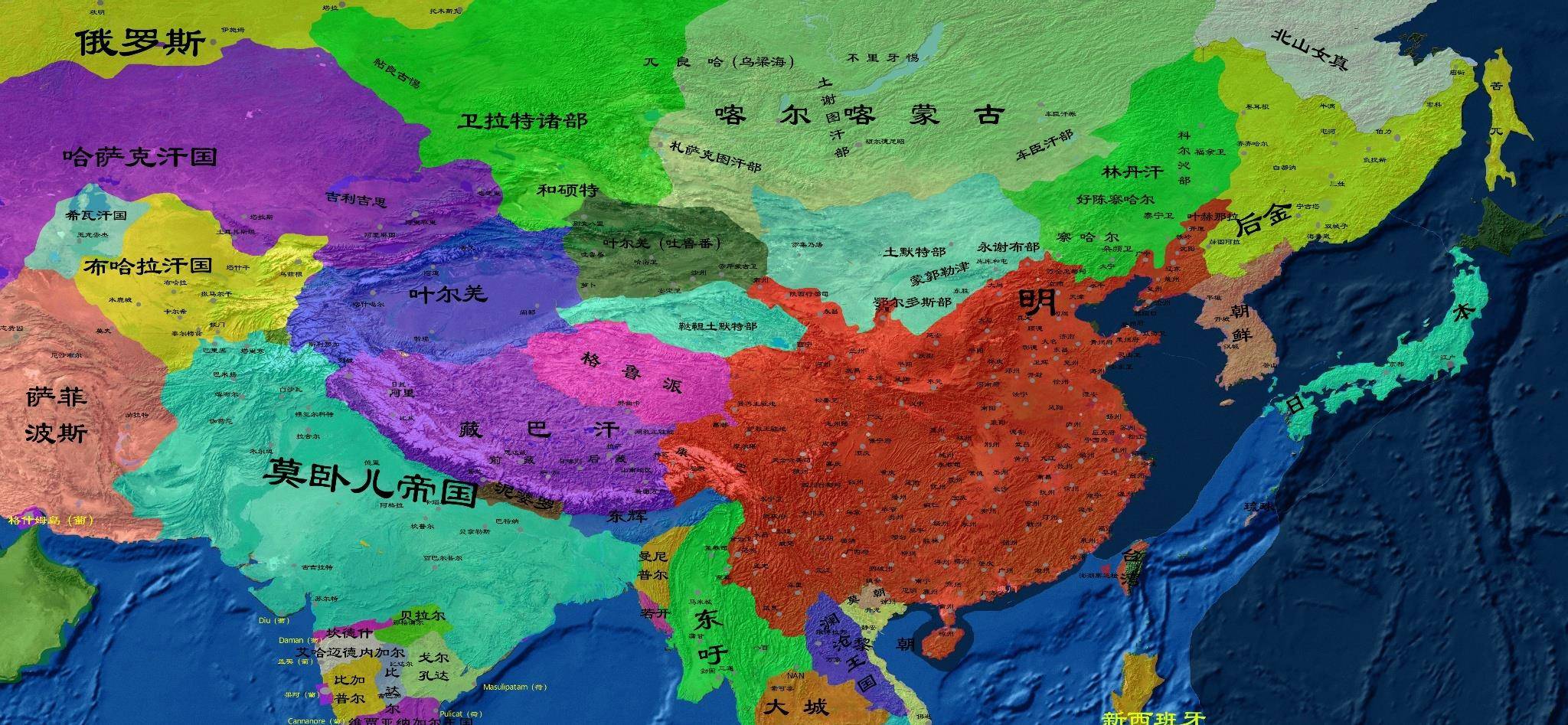 伴随着内喀尔喀五部的瓦解,科尔沁等部落与后金结盟,林丹汗的发展空间
