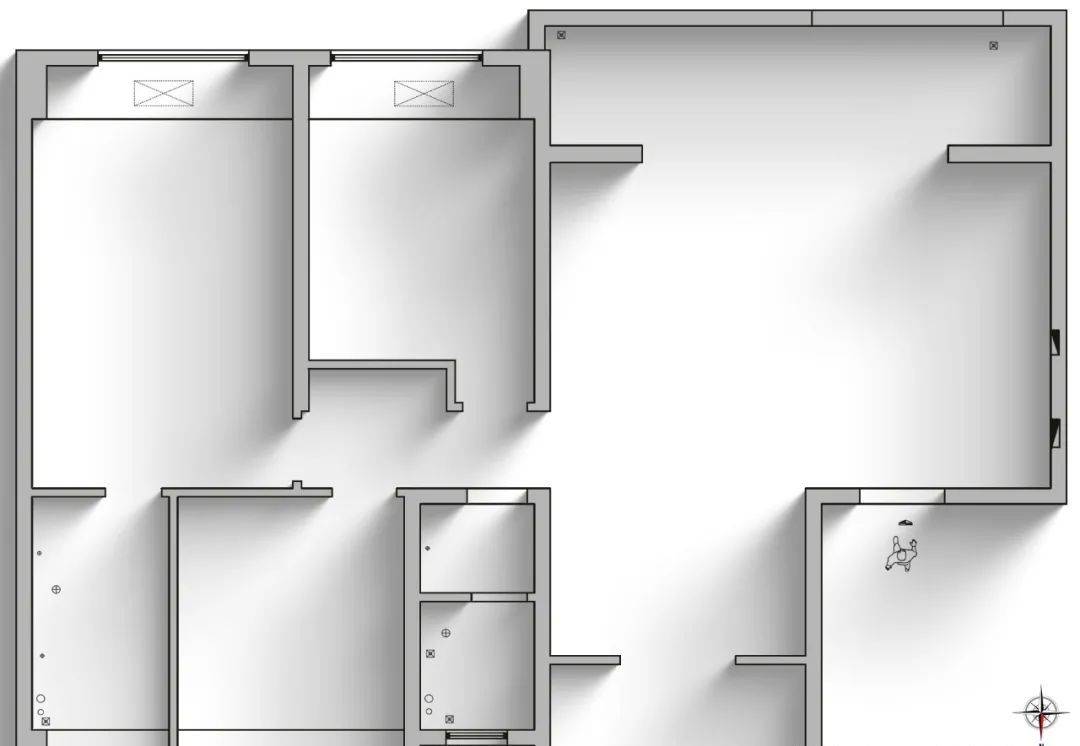 140平现代简约质感大三室，整体以简约为主线加上原木材质