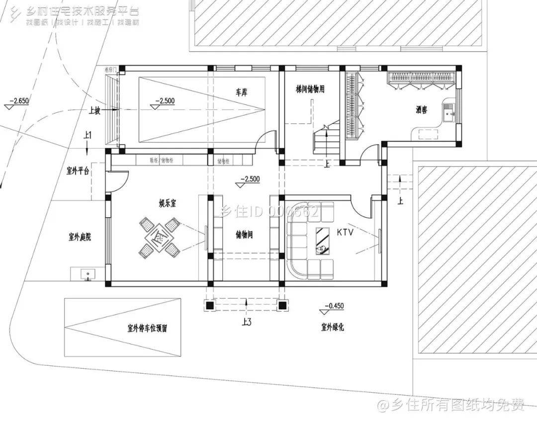 乡住平台精选8套带车库自建房别墅设想图纸，若是有车库需求就请来看一看吧