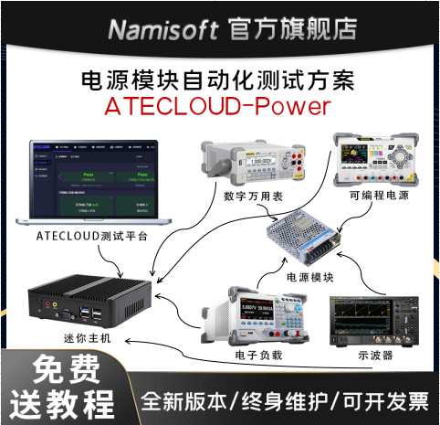 电源模块主动测试软件-电源模块主动测试系统ATECLOUD-Power