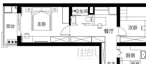 爆改上海60㎡小户型，高颜值+强收纳，比北欧风都雅多了