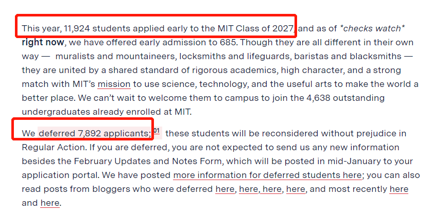 MIT今晨RD放榜，申请人数爆跌20%, 登科人数历年更低！