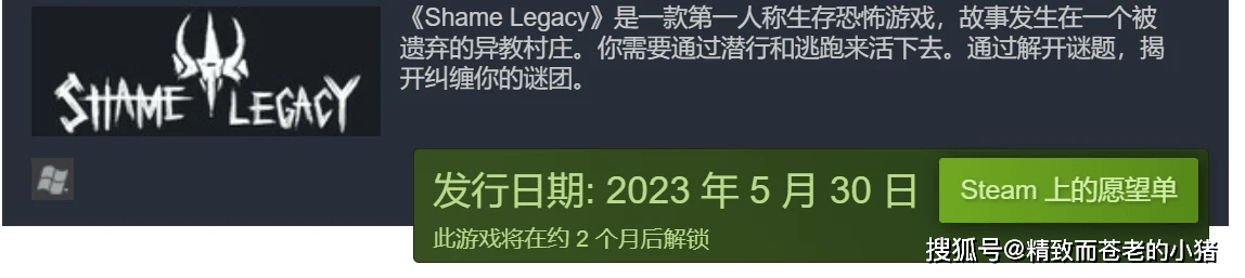 保存恐惧游戏《Shame Legacy》5 月出售：一边情感办理一边在邪教村庄中逃命！