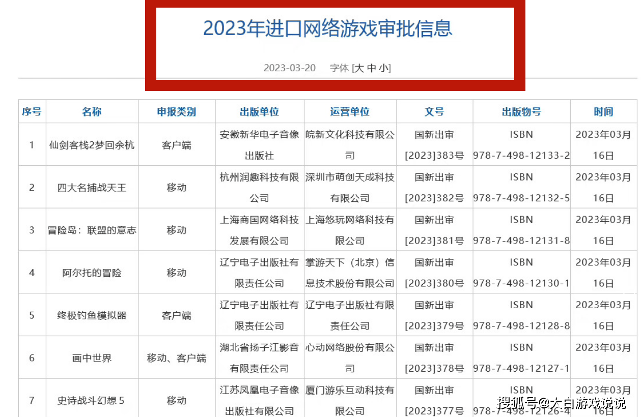 3月进口游戏版号公布，27款游戏过审，进口游戏春天要来了