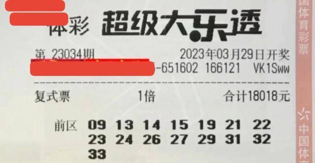 23034期大乐透晒票：以清醒的思维面临人生，才是负责任的表示