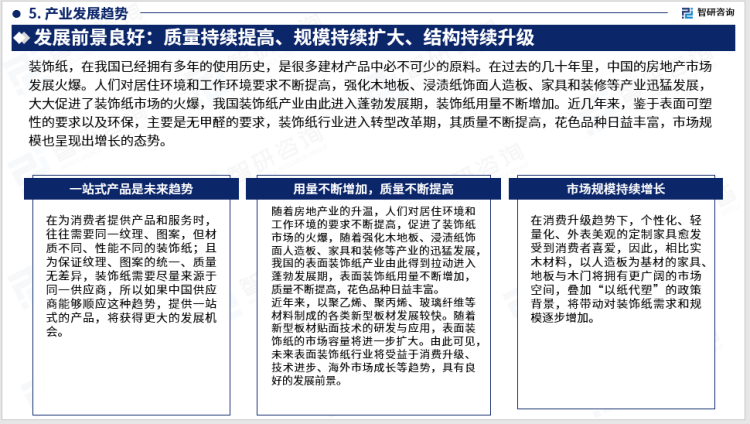 2023版中国粉饰纸行业市场深度阐发陈述（智研征询发布）