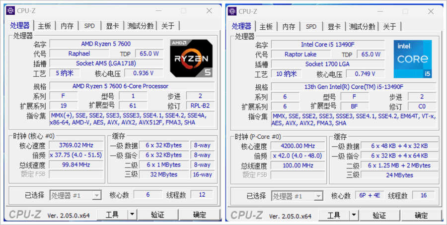 锐龙5 7600对决酷睿i5-13490F，畅玩网游仍是AMD更香!