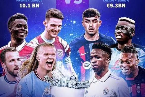 The Premier League Emerges as Europe’s Number One League: German Transfer Data Reveals Players Worth 10.1 Billion Euros, Exceeding Serie A + La Liga