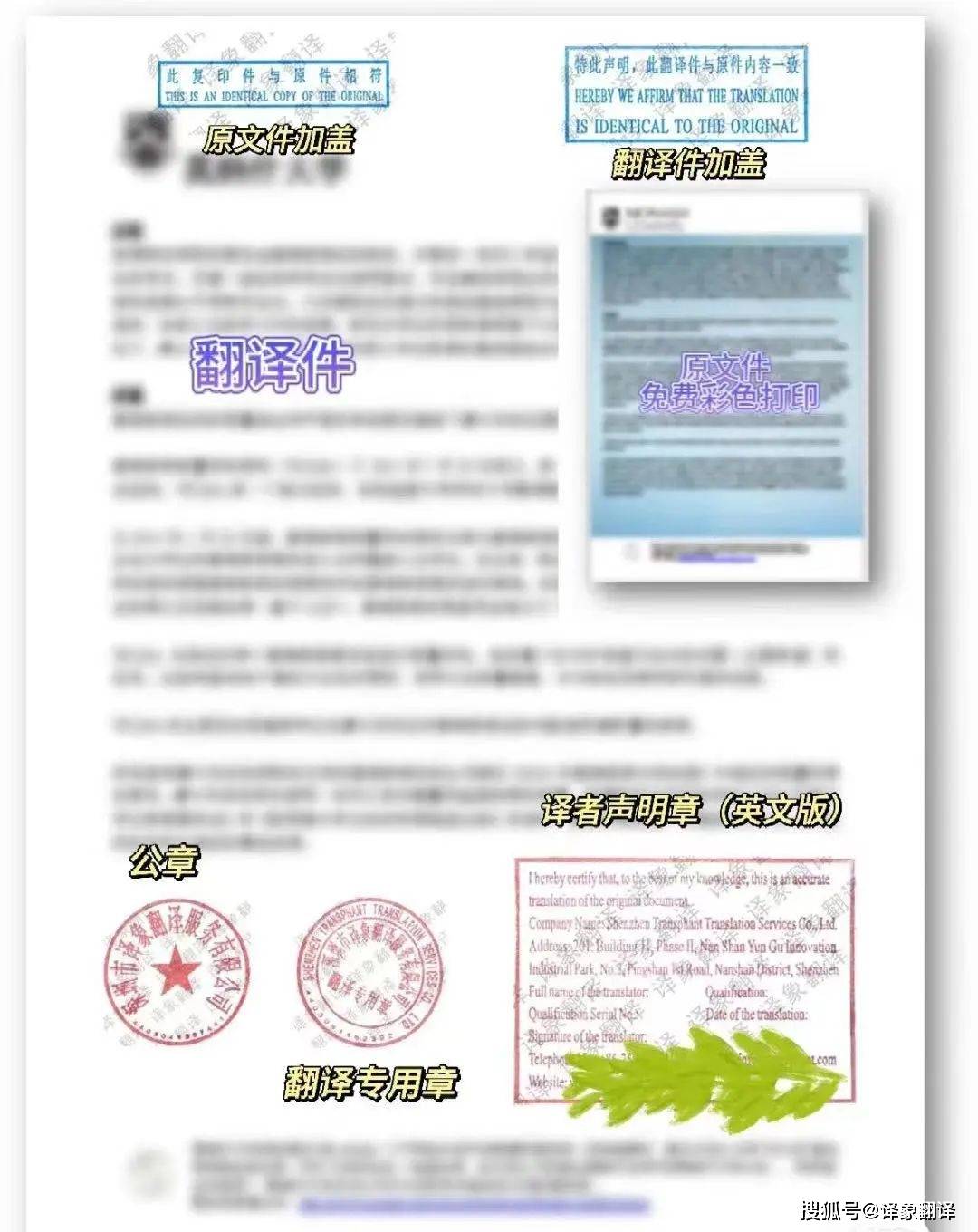 成绩单翻译认证盖章 免费修改
