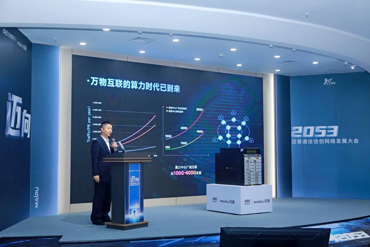 开云官方网站：迈向2053！中国电子旗下迈普通信发力创建算力网络领域一流企业(图4)