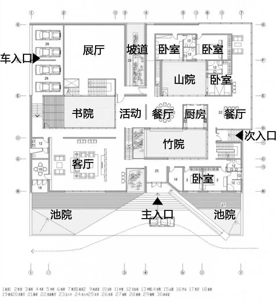 冯大中艺术馆一层平面图