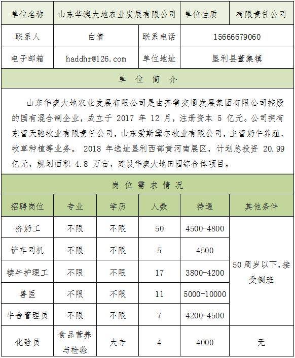 东营招聘500!东营区 各区县均有岗