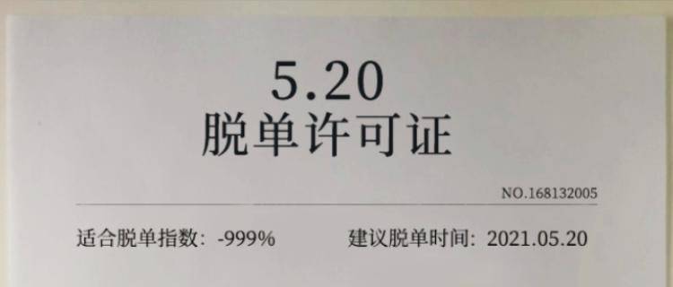 5.20脱单许可证