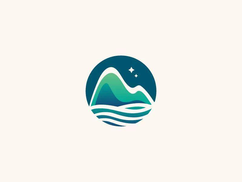 海洋元素logo设计