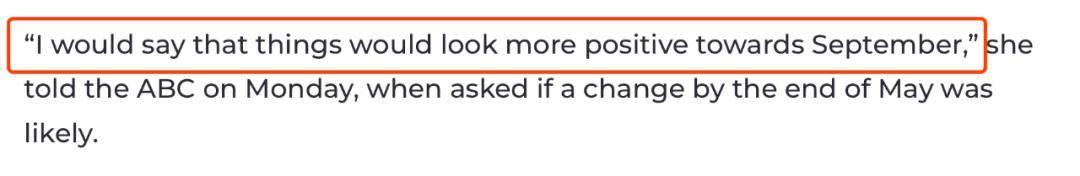州长宣布：昆州或于九月重开边境，增派海外返