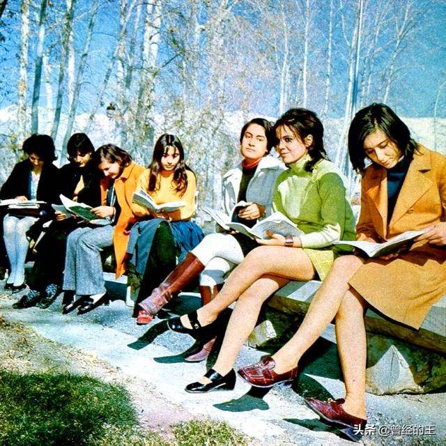 昔日在1979年前伊朗的时尚潮流女性街头的伊朗美女