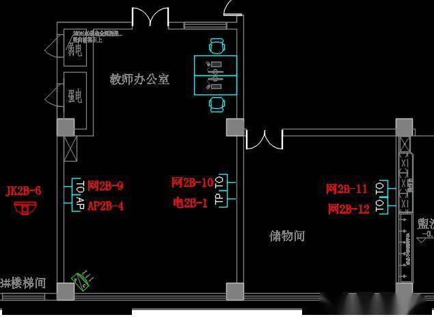 一套幼儿园智能化弱电cad设计图可以作为投标技术文件模板