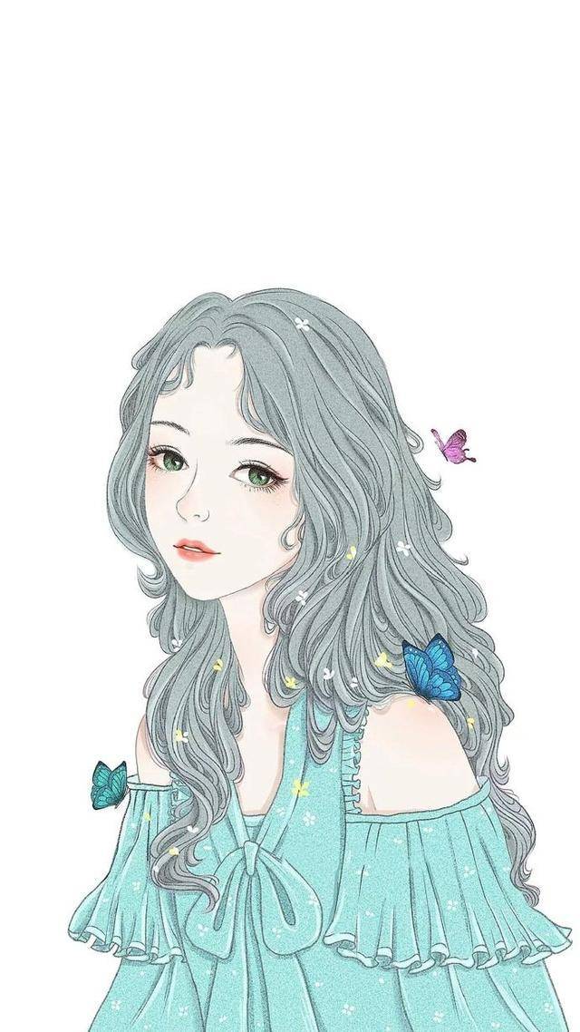 森系文艺少女插画